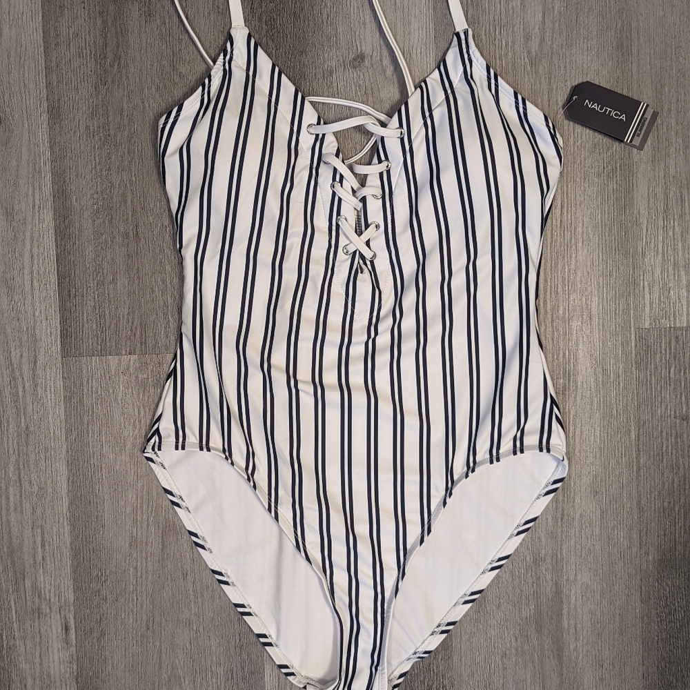 Nautica Swimsuit Slimming Effect SZ XL NWT